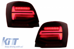 Luci Posteriori LED per VW Polo 6R 6C 11-17 Dinamico Girando Lights Vento Look-image-6043061