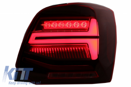 Luci Posteriori LED per VW Polo 6R 6C 11-17 Dinamico Girando Lights Vento Look-image-6043063