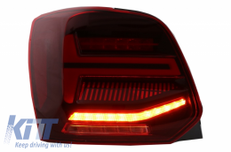 Luci Posteriori LED per VW Polo 6R 6C 11-17 Dinamico Girando Lights Vento Look-image-6043065