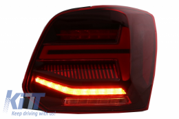 Luci Posteriori LED per VW Polo 6R 6C 11-17 Dinamico Girando Lights Vento Look-image-6043066