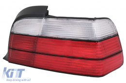 Luci posteriori per BMW Serie 3 E36 Coupe Cabrio 1992-1998 rosso bianco Alogena-image-6078307