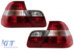 Luci posteriori per BMW Serie 3 E46 Berlina 05.1998-08.2001 Rosso & bianca-image-6078571