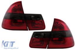 Luci posteriori per BMW Serie 3 E46 Touring 1999-2005 Rosso Fumo-image-6092624