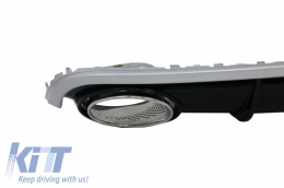 Luftverteiler Auspuff Tipps LED Rückleuchten für AUDI A7 4G 2010-2014 RS7 Look-image-6049108