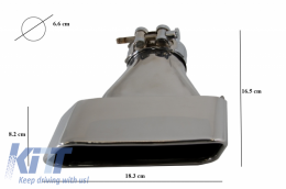 Luftverteiler für BMW F10 F11 11-17 Endschalldämpfer Sport M-Teck 550i V8 LCI-image-6044383