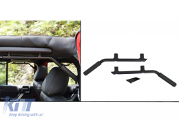 Maniglia posteriore Rear Impugnatura barra per Jeep Wrangler III SUV JK Rubicon 2007-2017 Nero-image-6091137