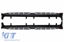 Marchepieds latéraux pour KIA Sorento II UM 2012-2014 Caoutchouc antidérapant-image-6043945