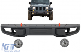 Metallo Paraurti anteriore per Jeep Wrangler Rubicon JK 07-17 10th Anniversary Hard Rock-image-6089818