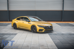 Minigonne laterali Estensioni adatto per VW Arteon 2017-2020 Nero lucido-image-6075430