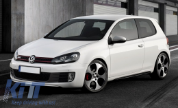 Minigonne laterali per VW Golf 6 VI Mk6 2008-2014 GTI Design Polipropilene-image-56888