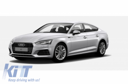 Mirror Covers suitable for Audi A5 F5 (2017+) Extinction Aluminium Plated Complete Housing Without Side Assist-image-6043583