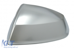 Mirror Covers suitable for Audi Q7 4M (2015-2019) Q5 (2017-2020) Extinction Aluminium Plated Complete Housing With Side Assist RS Design-image-6084719