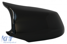 Mirror Covers suitable for BMW 5 Series F10 F11 F18 Non LCI (07.2010-2013) Piano Black M Design-image-6077083