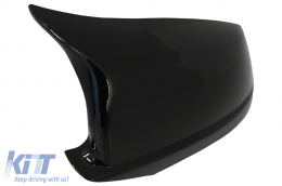 Mirror Covers suitable for BMW 5 Series F10 F11 F18 Non LCI (07.2010-2013) Piano Black M Design-image-6077084