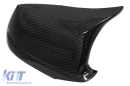 Mirror Covers suitable for BMW 5 Series F10 F11 F18 Non LCI (07.2010-2013) Carbon Look M Design-image-6076743