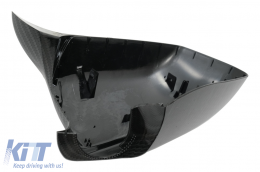 Mirror Covers suitable for BMW 5 Series F10 F11 F18 Non LCI (07.2010-2013) Carbon Look M Design-image-6076746