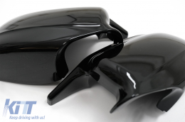 Mirror Covers suitable for BMW 5 Series F10 F11 F18 Non LCI (07.2010-2013) Piano Black M Design-image-6080821