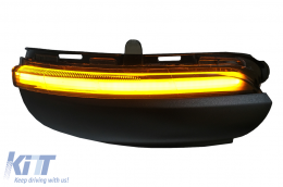 Mirror Dynamic LED Turn Signal suitable for VW Golf 6 Hatchback (2008-2013) Touran (2010-2015) Smoke-image-6091267