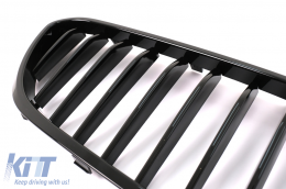 Nieren Gitter Kühlergrill Nierengitter für BMW 5 G30 G31 2017-2019 Glänzend Schwarz-image-6108598