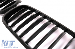 Nieren Gitter Kühlergrill Nierengitter für BMW 5 G30 G31 2017-2019 Glänzend Schwarz-image-6108599