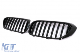 Nieren Gitter Kühlergrill Nierengitter für BMW 5 G30 G31 2017-2019 Glänzend Schwarz-image-6108600