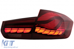 OLED Luci posteriori per BMW 3 F30 PreLCI&LCI 12-19 F35 F80 Rosso Chiaro Dinamico Segnale-image-6084394