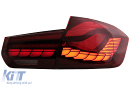 OLED Luci posteriori per BMW 3 F30 PreLCI&LCI 12-19 F35 F80 Rosso Chiaro Dinamico Segnale-image-6084396