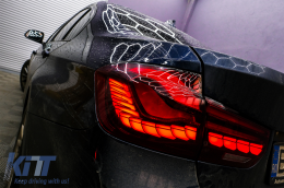 OLED Luci posteriori per BMW 3 F30 PreLCI&LCI 12-19 F35 F80 Rosso Chiaro Dinamico Segnale-image-6089455