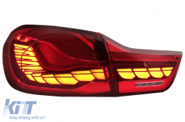 OLED Luci posteriori per BMW 4 F32 F33 F36 M4 F82 F83 13-19 rosso Dinamico girando Leggero-image-6086302