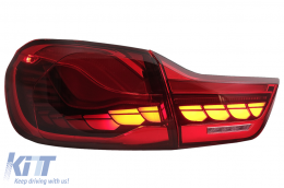 OLED Luci posteriori per BMW 4 F32 F33 F36 M4 F82 F83 13-19 rosso Dinamico girando Leggero-image-6086304