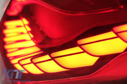 OLED Luci posteriori per BMW 4 F32 F33 F36 M4 F82 F83 13-19 rosso Dinamico girando Leggero-image-6086306