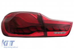 OLED Luci posteriori per BMW 4 F32 F33 F36 M4 F82 F83 13-19 rosso Dinamico girando Leggero-image-6086316