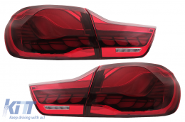 OLED Luci posteriori per BMW 4 F32 F33 F36 M4 F82 F83 13-19 rosso Dinamico girando Leggero-image-6086317