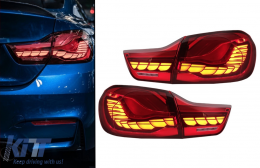 OLED Luci posteriori per BMW 4 F32 F33 F36 M4 F82 F83 13-19 rosso Dinamico girando Leggero-image-6087814