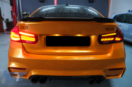 OLED Taillights Conversion to M4 Design suitable for BMW 3 Series F30 Pre LCI & LCI (2011-2019) F35 F80 Red Clear with Dynamic Sequential Turning Light-image-6084665