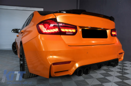 OLED Taillights Conversion to M4 Design suitable for BMW 3 Series F30 Pre LCI & LCI (2011-2019) F35 F80 Red Clear with Dynamic Sequential Turning Light-image-6084672