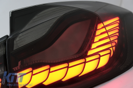 OLED Taillights Conversion to M4 Design suitable for BMW 3 Series F30 Pre LCI & LCI (2011-2019) F35 F80 Red Smoke with Dynamic Sequential Turning Light-image-6082788