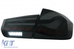 OLED Taillights Conversion to M4 Design suitable for BMW 3 Series F30 Pre LCI & LCI (2011-2019) F35 F80 Red Smoke with Dynamic Sequential Turning Light-image-6082795