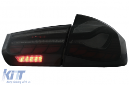 OLED Taillights Conversion to M4 Design suitable for BMW 3 Series F30 Pre LCI & LCI (2011-2019) F35 F80 Red Smoke with Dynamic Sequential Turning Light-image-6082797