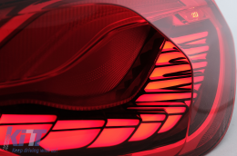 OLED Taillights suitable for BMW 4 Series F32 F33 F36 M4 F82 F83 (2013-03.2019) Red with Dynamic Sequential Turning Light-image-6097436