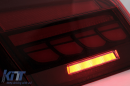 OLED Taillights suitable for BMW 5 Series F10 (2011-2017) Red Clear with Dynamic Sequential Turning Light-image-6096145