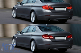 OLED Taillights suitable for BMW 5 Series F10 (2011-2017) Red Clear with Dynamic Sequential Turning Light-image-6096967