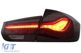 Преобразуване на OLED Задни светлини в M4 Дизайн , подходящи за BMW Серия 3 F30 Pre LCI & LCI (2011-2019) F35 F80 Червен дим с Динамичен последователни светлини за завиване-image-6082789