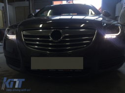 Фарове подходящи за Opel Insignia (2009-up) LED DRL Дневни светлини Черен-image-6092901