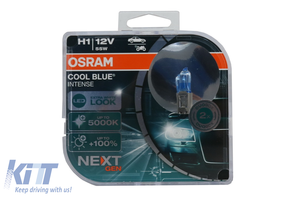H1: Osram 64150CBN Cool Blue Intense NEXT Gen Halogen Bulbs – HID