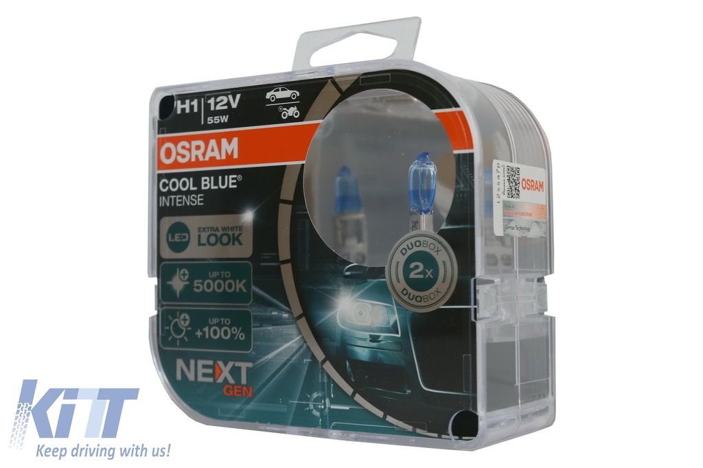 Elektropositief genoeg toewijzing OSRAM COOL BLUE INTENSE NEXT GEN H1 Halogen Headlamp 64150CBN-HCB 12V Hard  cover box (2 Units) - CarPartsTuning.com