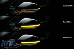 Osram Dynamic Full LED Mirror Indicators LEDriving DMI suitable for Audi A4 S4 RS4 B9 (2015-) Audi A5 S5 RS5 F5 (2017-) Black-image-6070454