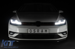 Osram Full LED Headlights with Dynamic Full LED Mirror Indicators LEDriving suitable for VW Golf 7.5 Facelift (2017-2020) GTI Look upgrade for Halogen with Dynamic Sequential Turning Lights-image-6080237