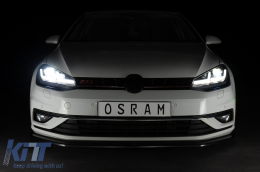 Osram Full LED Headlights with Dynamic Full LED Mirror Indicators LEDriving suitable for VW Golf 7.5 Facelift (2017-2020) GTI Look upgrade for Halogen with Dynamic Sequential Turning Lights-image-6080238