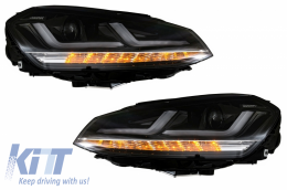 Osram Full LED Фарове LEDriving подходящи за VW Golf 7 VII (2012-2017) Черен Upgrade за Халоген-image-6034671